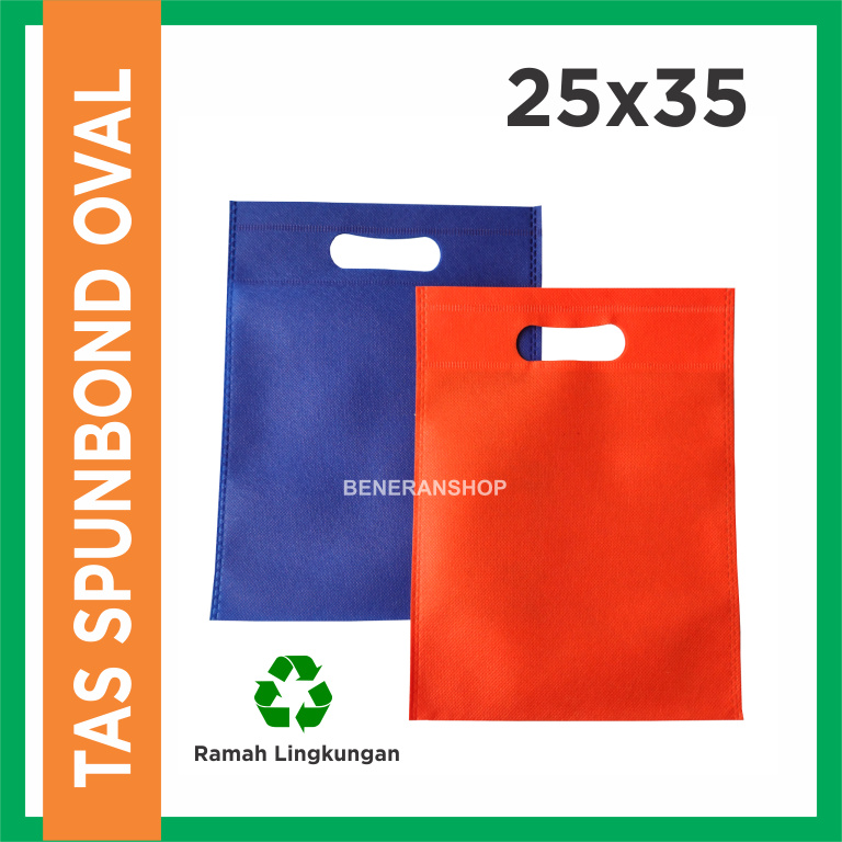 Tas spunbond oval 25x35 - goodie bag souvenir