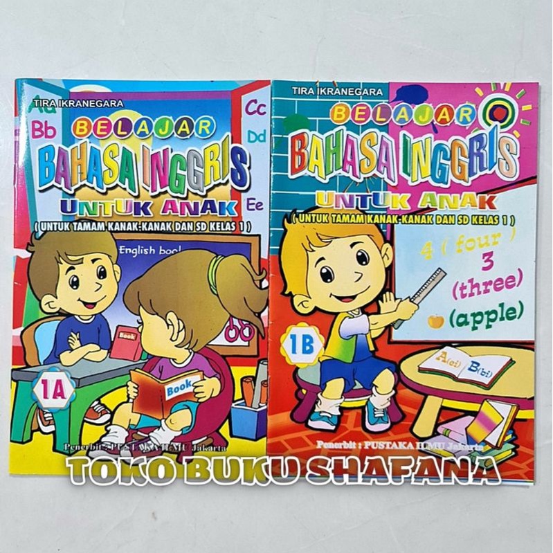 HARGA 2 BUKU : Belajar Bahasa Inggris 1A &amp; 1B Untuk Anak TK dan SD Kelas 1