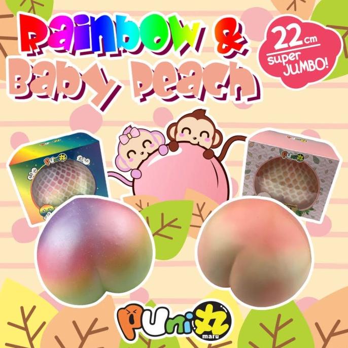 Punimaru super jumbo peach LICENSED SQUISHY