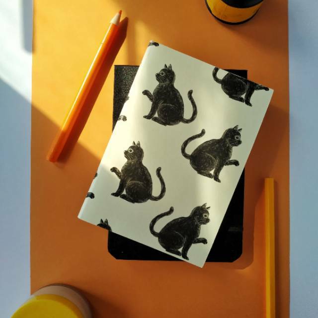 

Buku Memo Kecil Ilustrasi Kucing Vintage Black Cat