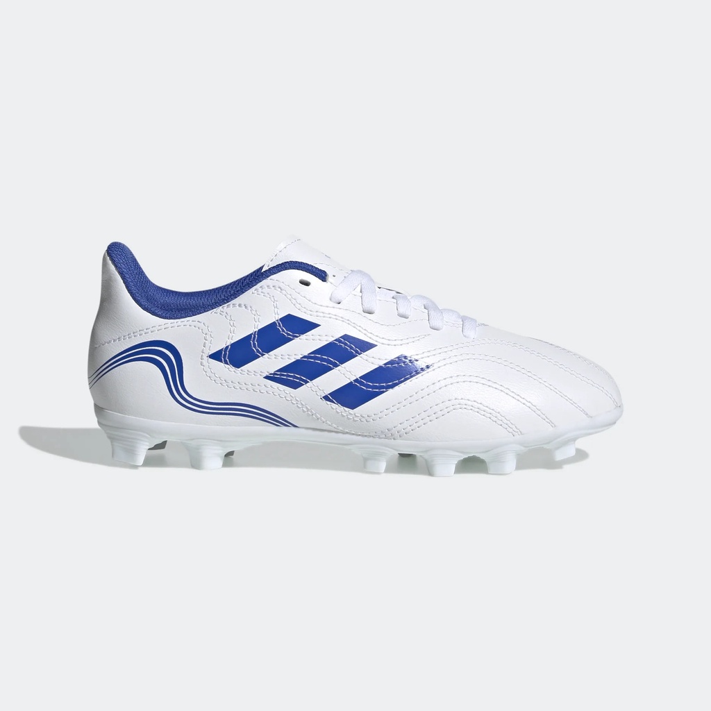 Sepatu Bola Anak Adidas Copa Sense.4 J FxG - White Blue GW7400 Original