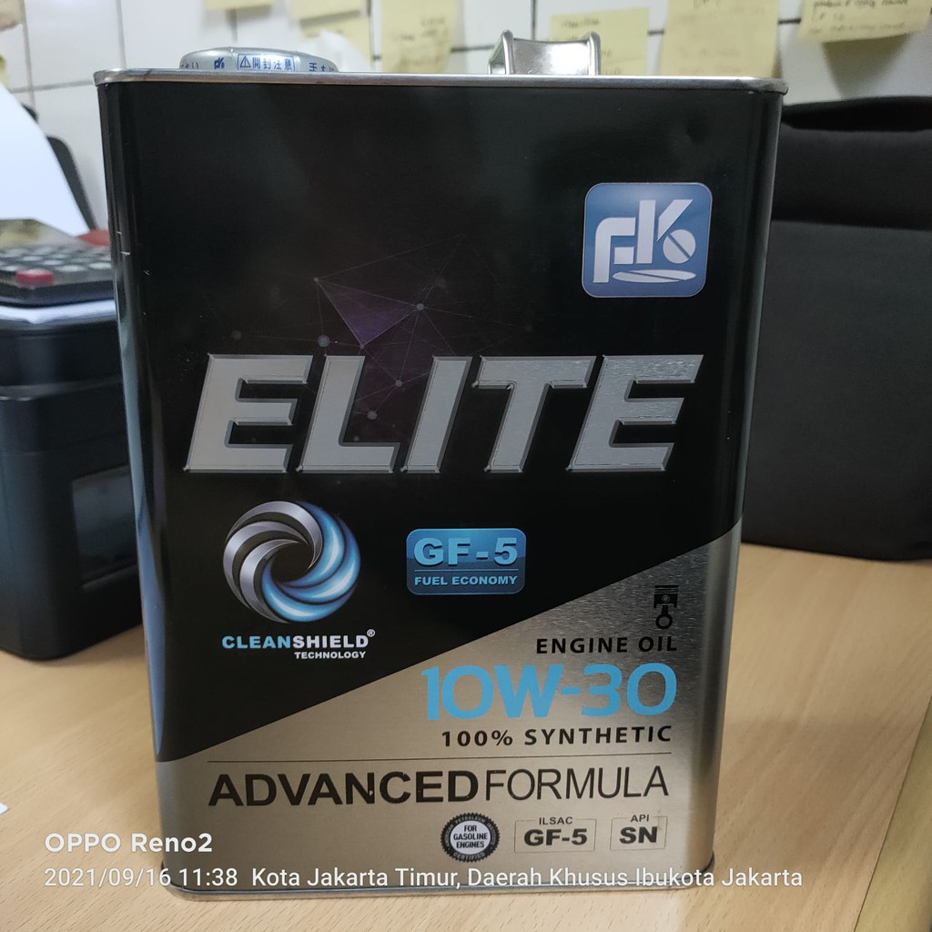 Oli FK ELITE SAE 10W30 API SN kaleng 4 liter Original murah