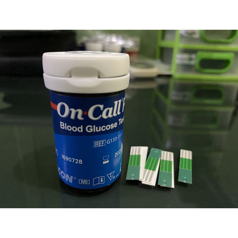 Strip Gula Darah OnCall Plus / Blood Glucose Test Strips On Call Plus