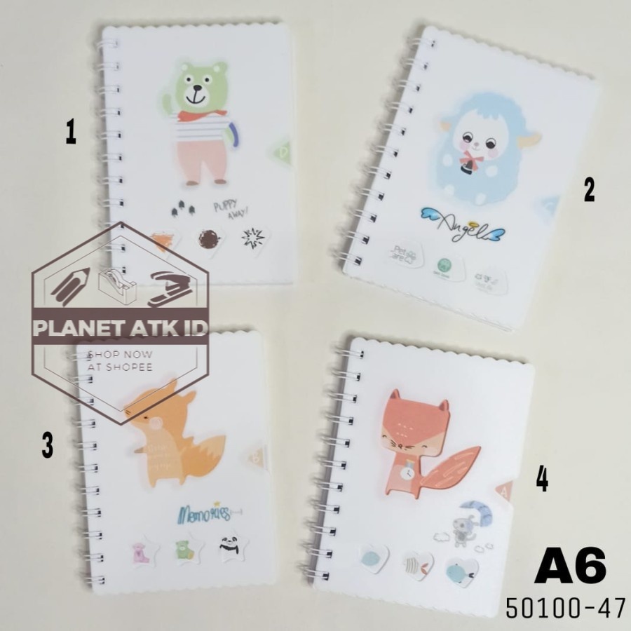 

Buku Spiral A6/Ring Book/Notebook/Diary/Planner/Buku Tulis/Agenda