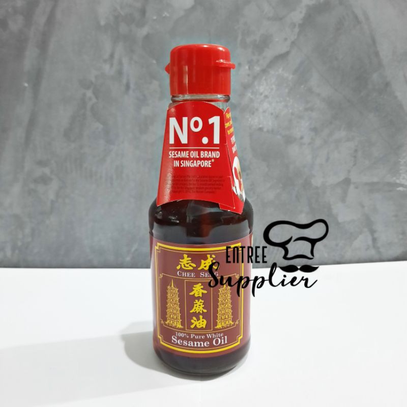 

Minyak Wijen Chee Seng Pagoda 160 ml | 100% Pure White Sesame Oil