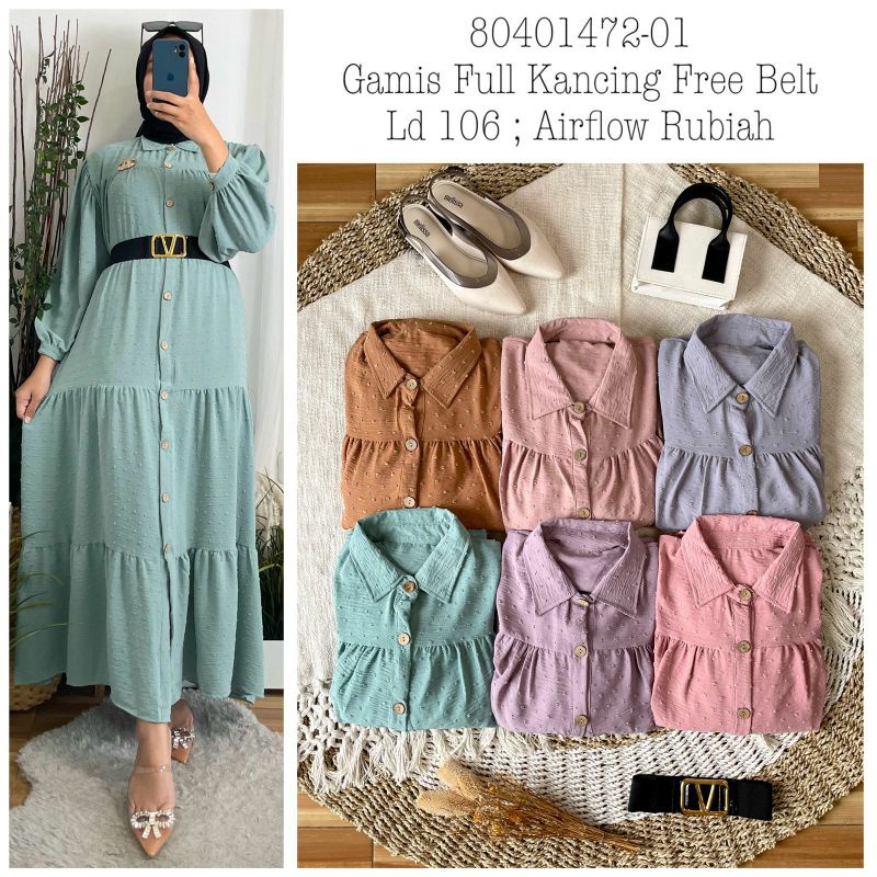 farsya Maxi, dress Rubiah import, gamis Rubi murah, dress dotty airflow, gamis busui friendly, nursi