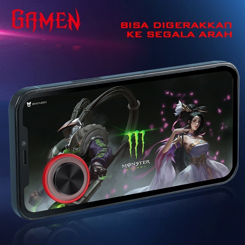 GAMEN GGS01 Mobile Smartphone Analog Joystick Mini Kursor Anti Slip - Garansi 1 Tahun