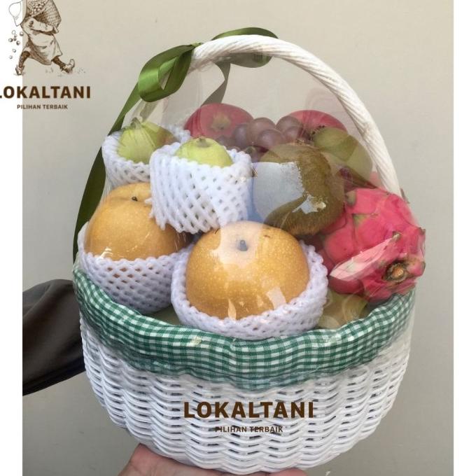 

BIG PARCEL BUAH/ Hampers buah keranjang rotan Premium/Parcel Buah
