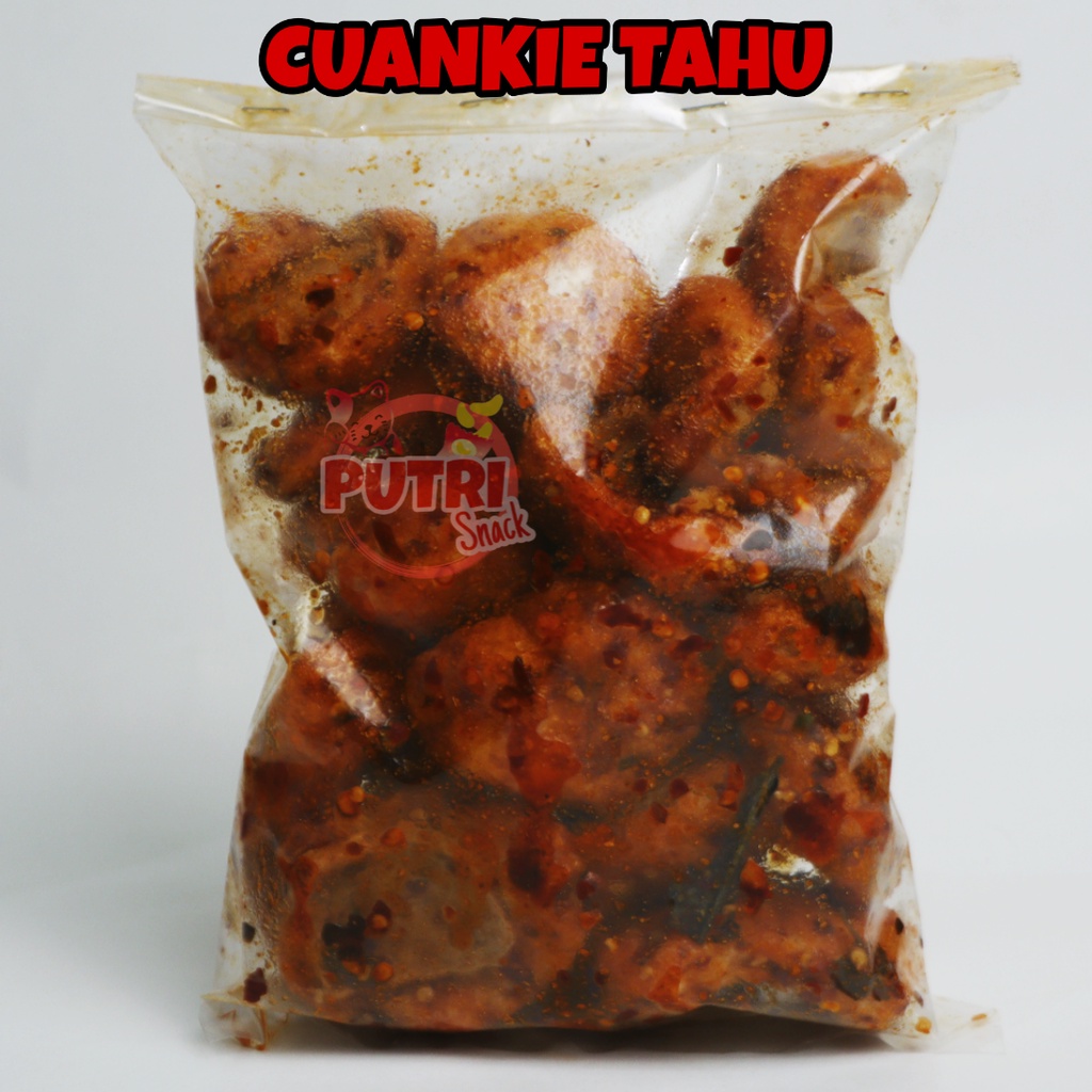 Cuankie Tahu Bumbu Seblak kering 20 Buah Extra Daun Jeruk