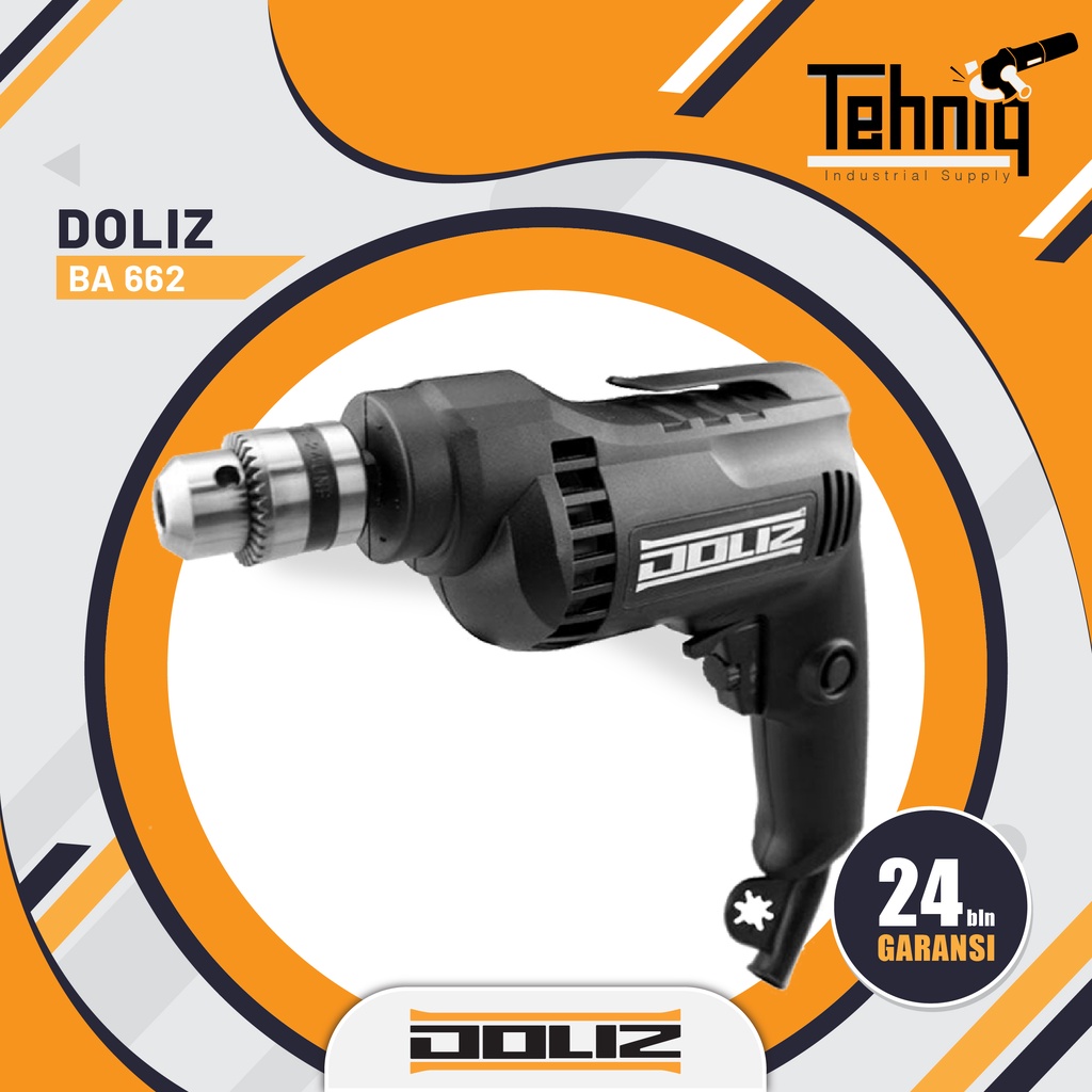 Doliz BA662 Mesin Bor Listrik Reversible Hand Drill