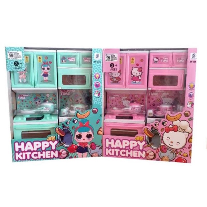 Mainan Anak Perempuan Happy Kitchen Masak Masakan Cooking Play Set-3