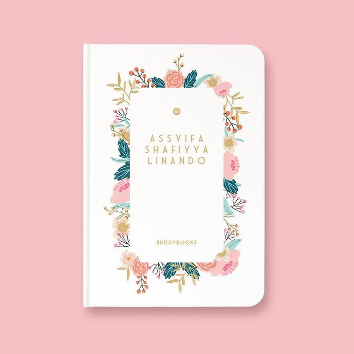 

Notebook Custom Buddybooks Custom Buku Jurnal Floral Planner FRAME 18