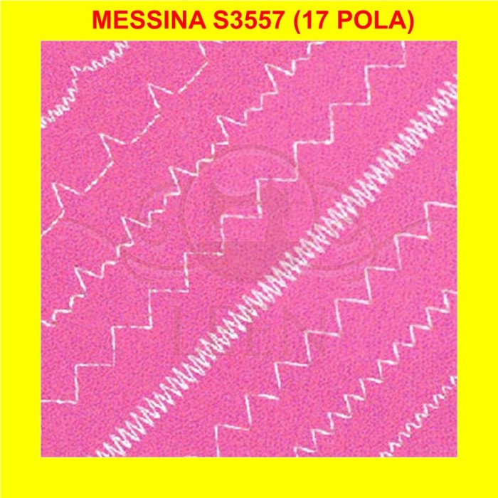 Mesin Jahit Portable MESSINA S3557 S 3557 Pola 17 Rumah Tangga LEEN