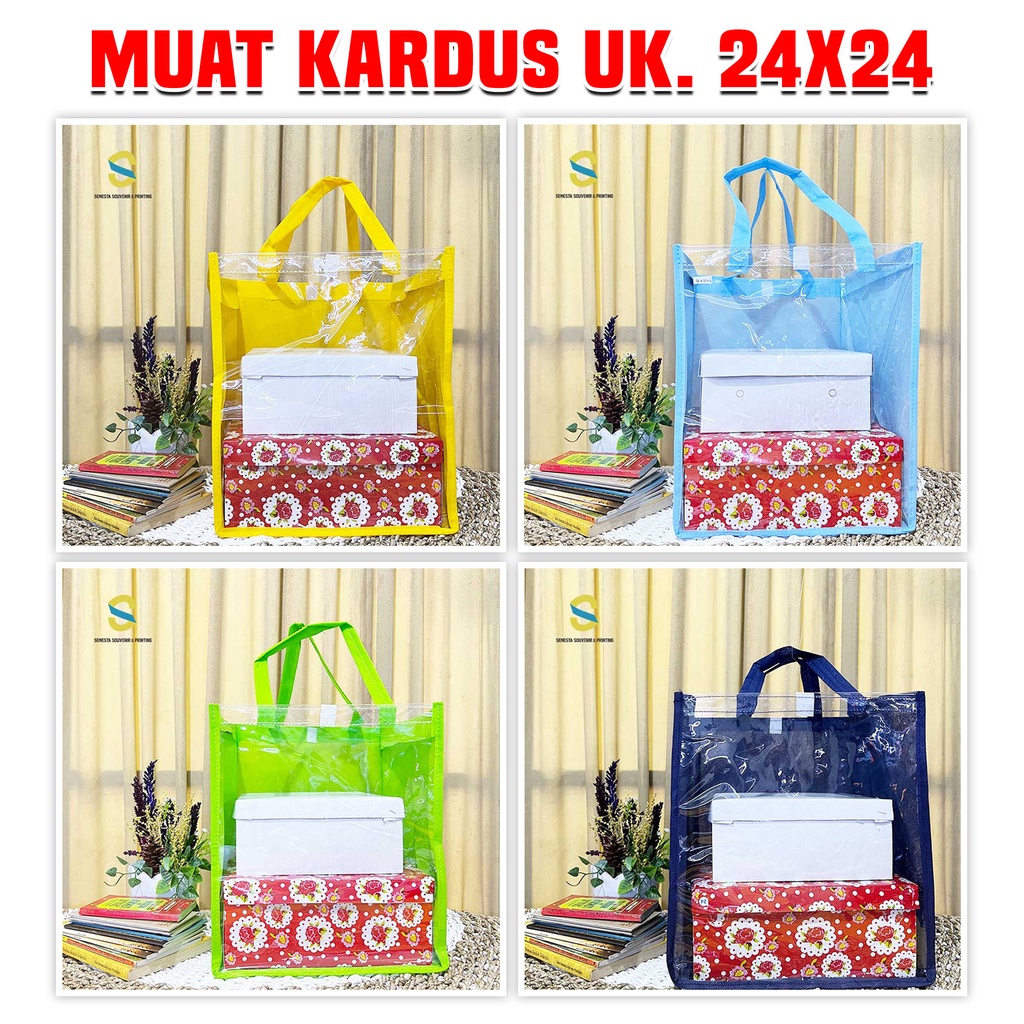 

Tas Hajatan Goodie Bag Kombinasi Mika Ukuran Kardus 24