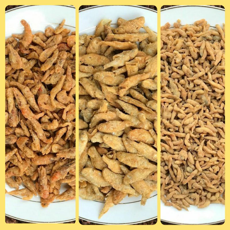200 gram Keripik Wader Krispi / Cetul Cetol Cethol Tetol Teri Nasi Krispi / Udang Krispi / Baby Fish