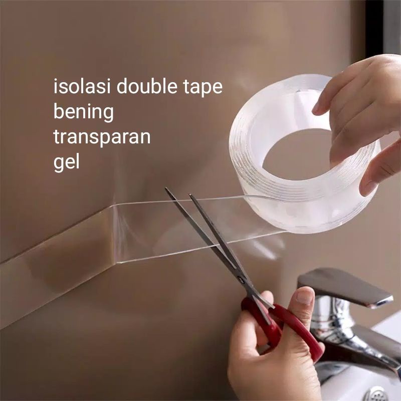 Double Tape Papan Two Sides Isolasi Double Tape Transparan Bening Doble Tip Papan