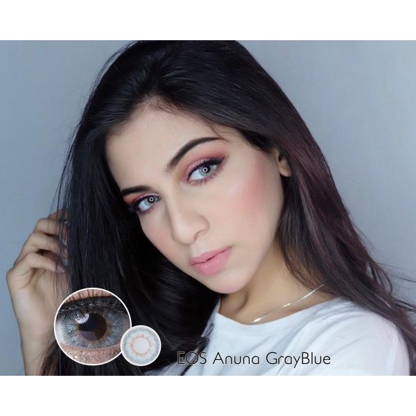 EOS Anuna Grey Blue (Abu Kebiruan) Softlens inara rusli