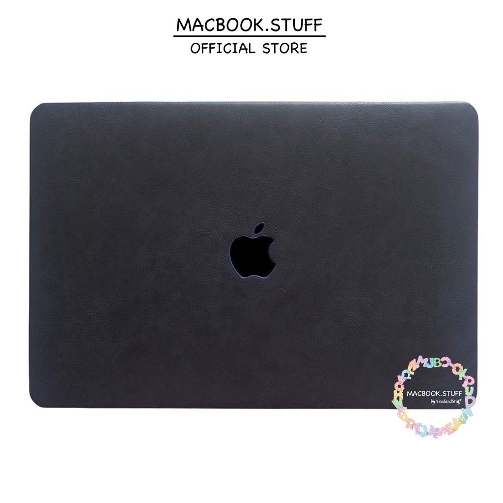 MACBOOK Case LEATHER HORSE NAVY NEW AIR PRO RETINA 11 12 13 14 15 16 INCH NON /  WITH CD ROOM / TOUCHBAR / TOUCH ID / M1 2020 2021 2022