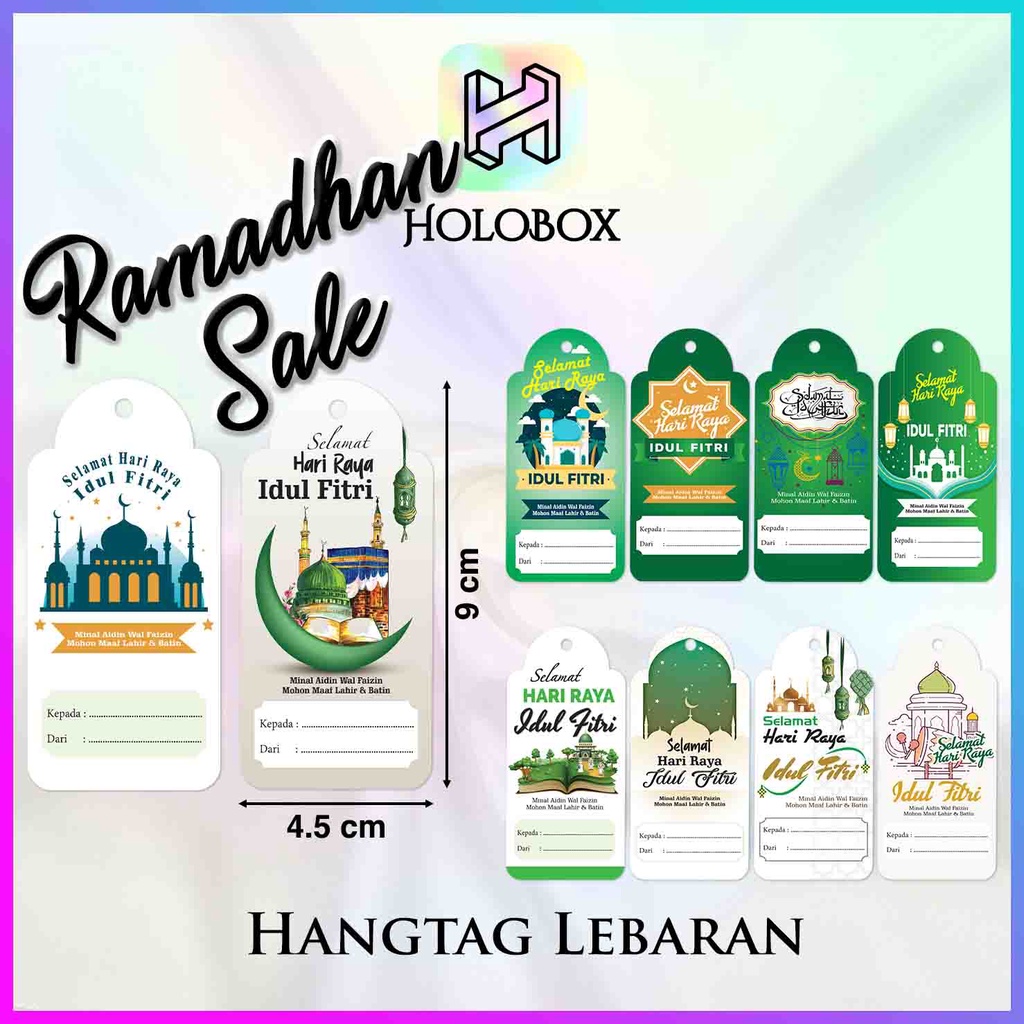 

Hangtag Lebaran / Idul Fitri / Hari Raya / Aksesoris / Hiasan / Packaging / H133