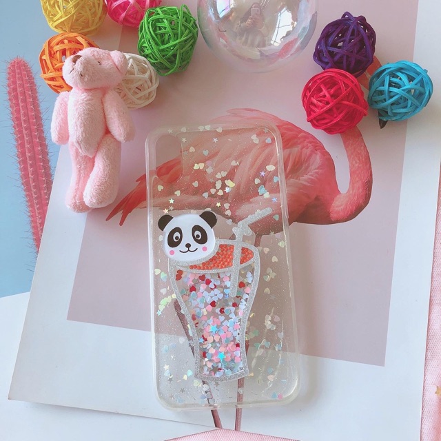 Panda Drink Case iPhone Oppo Vivo Xiaomi Samsung Huawei Realme S20 ultra A51 A71 Y19 Note 10 lite