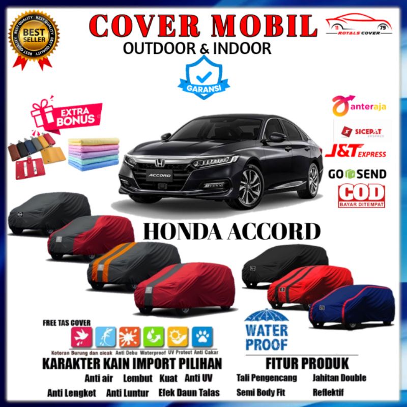 Body Cover Mobil Honda Accord, Sarung Mobil Sedan Accord 2009, 2010, 2011, 2012, 2013, 2014, 2015, 2016, 2017, 2018, 2019, 2020, 2021 Selimut Tutup Pelindung Mantol Mantel Kerudung Jas Penutup Mobil Honda Accord Waterproof Anti Air Outdoor