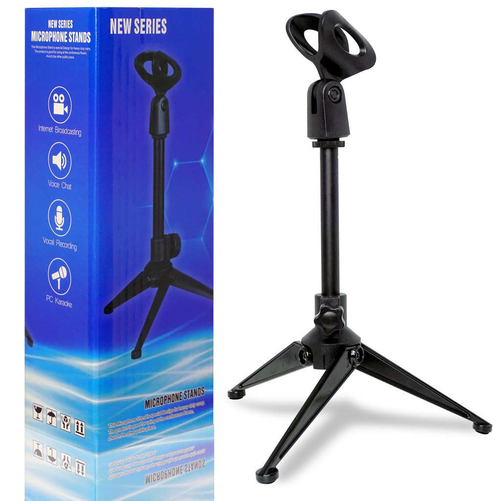 GoodCase - Stand Holder Microphone Meja DH 403 DH 402 Universal Mic Dudukan DH 403 DH 402 Penyangga Mikrofon Podium L7 F5 Adjustable