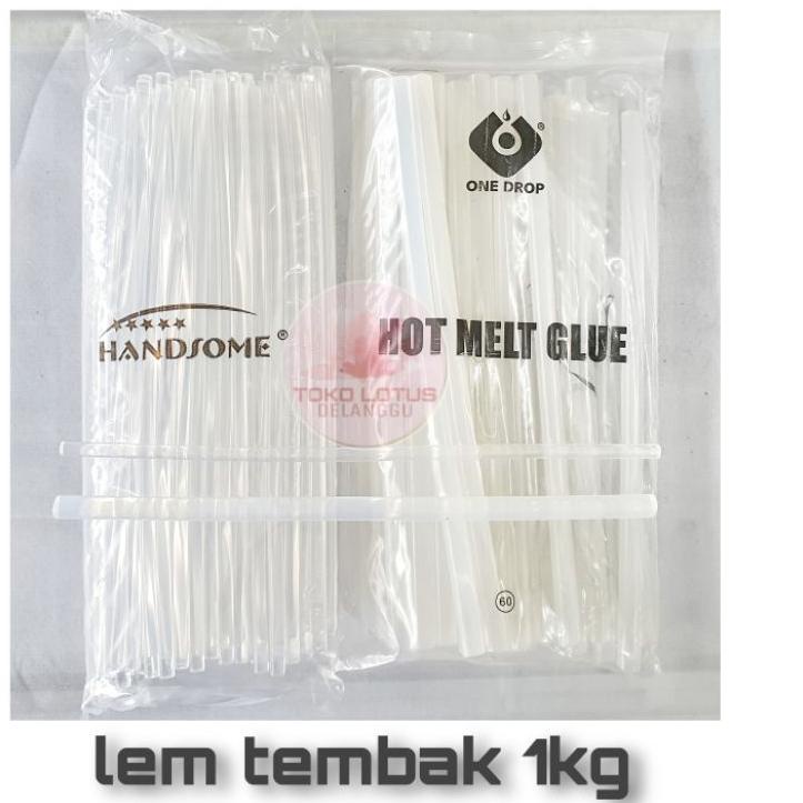 

Bagus Dipakai.. Isi lem tembak 1KG KILOAN / refill lem lilin / glue gun kecil / lem bakar panjang 30cm (1kg +/- 96 biji lem kecil)