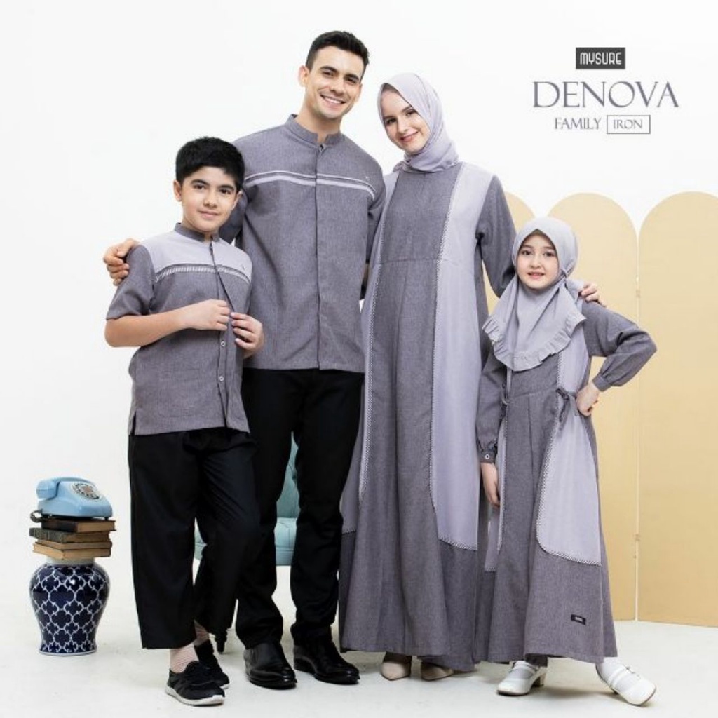 Gamis Dress Couple Family  Simpel Cantik Denova By Mysure