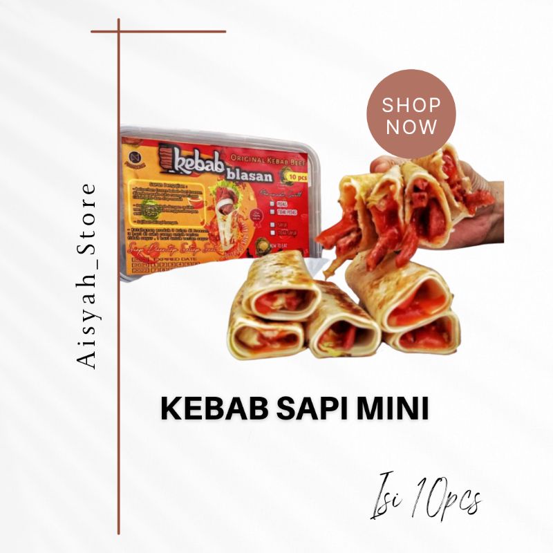 

Kebab Blasan Non Sayuran isi 10 Daging Sapi