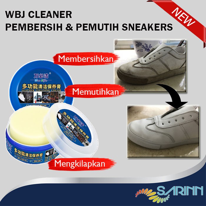 Pembersih Sepatu Sneakers Pemutih Sol Midsole Outersole Memutihkan Yellowish Mengkilapkan WBJCleaner