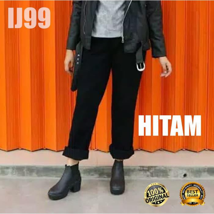Sangat Laris Celana Jeans Levis Panjang Wanita Original Celana Jeans Boyfrend Cewek - Hitam, 29