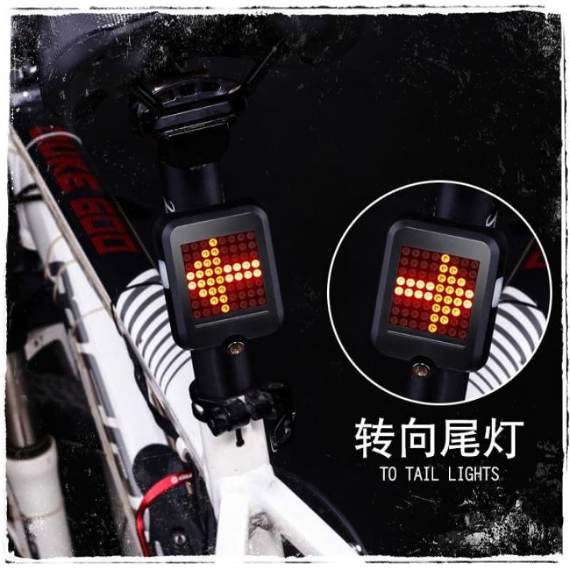 Lampu Belakang Sein Sepeda 64 LED Otomatis