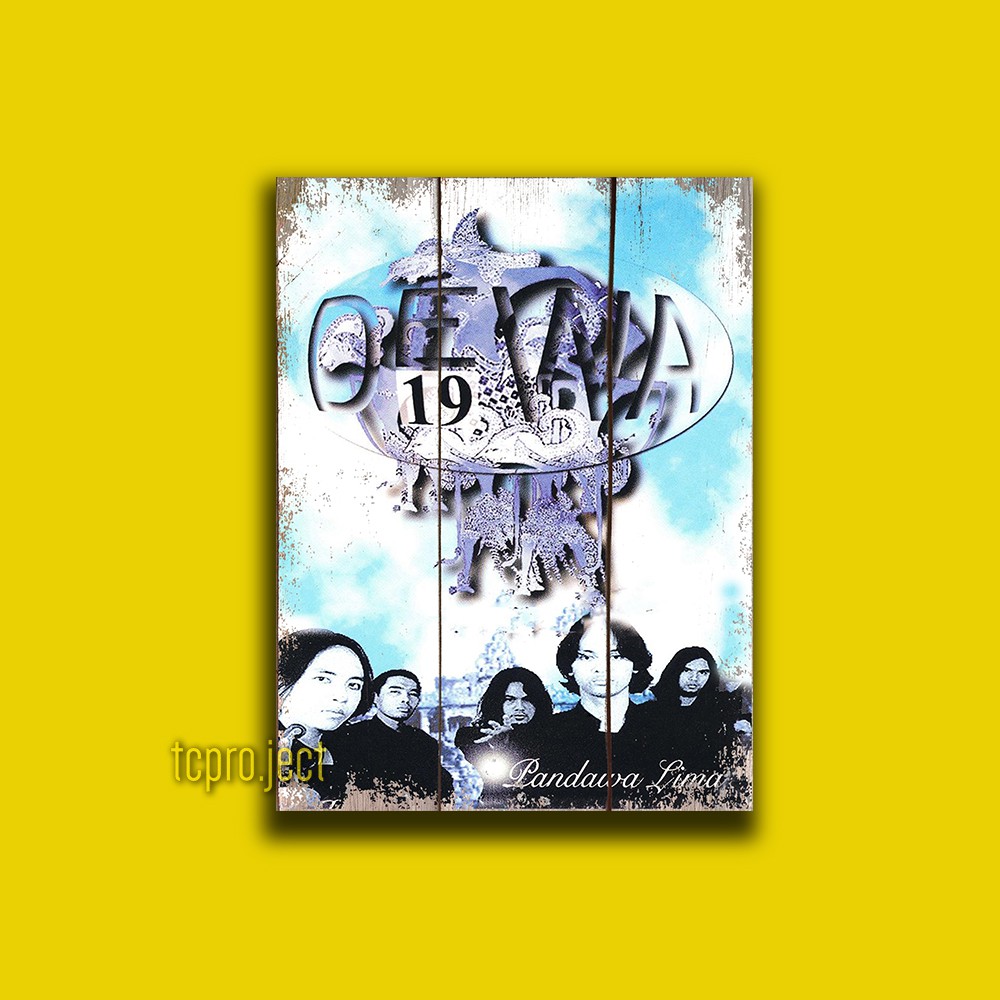 DEWA PANDAWA LIMA BAND POSTER - DEKORASI HIASAN DINDING KAYU
