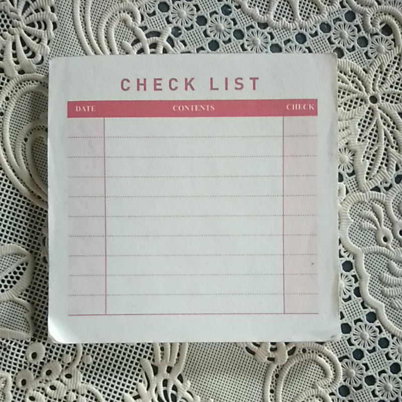 

[SALE STICKY NOTES] AROUND THE MOON-DAFTAR CHECK LIST