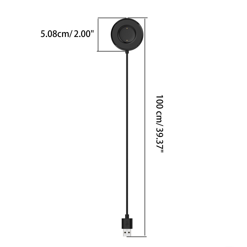 Btsg Kabel Pengisian USB Portabel Power Supply Adapter Cord Charger Cradle Bracket Base Untuk Vivowatch2