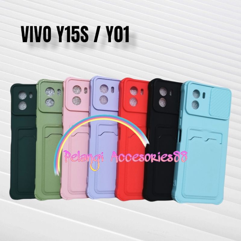 CASE VIVO Y15S / Y01 / Y01A SOFTCASE SLEDING WARNA WARNI