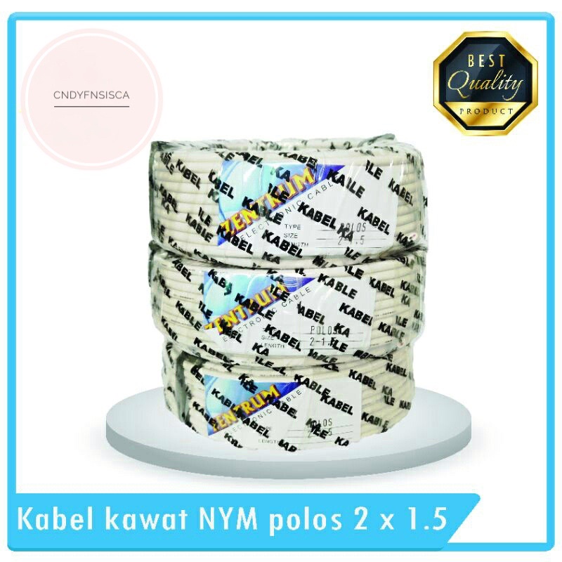 Kabel Listrik Kawat NYM Polos 2 x 1.5 (30 Meter)