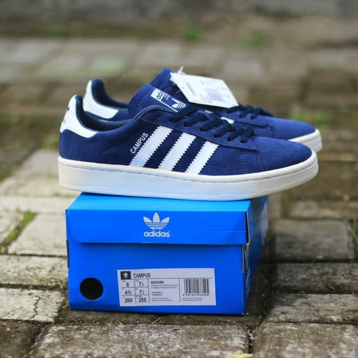 SEPATU ADIDAS CAMPUS NAVY IMPORT PREMIUM SEPATU PRIA KASUAL SNEAKERS SKATERS KASUAL SHOES MAN