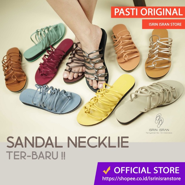 Ternyaman No 1 Di Indonesia Sandal  Wanita  NECKLIE Isrin  