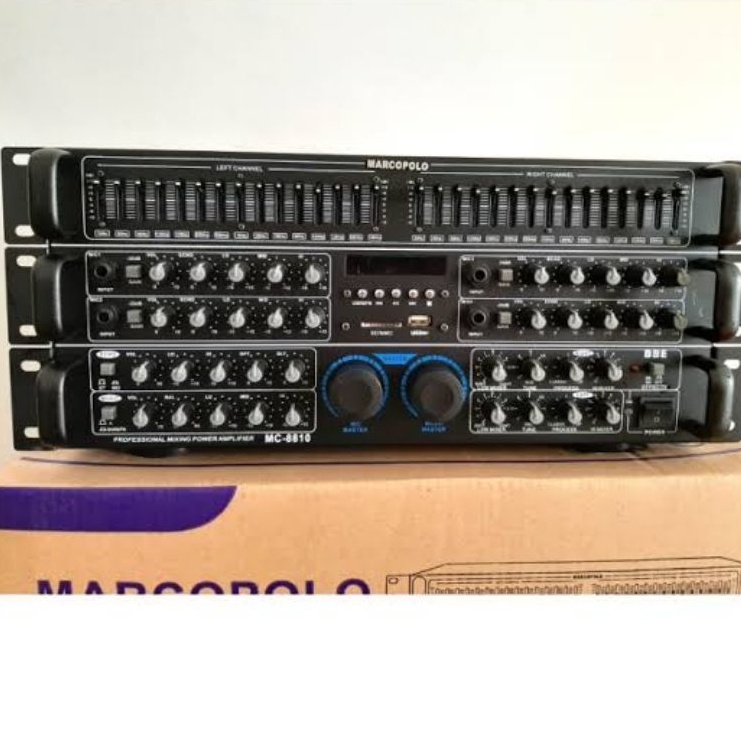 AMPLIFIER POWER MIXER MARCOPOLO MC 8810 BLUETOOTH/USB/MP3 KARAOKE MC8810