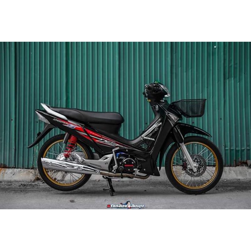 striping wave 125s Supra x 125 full Hitam