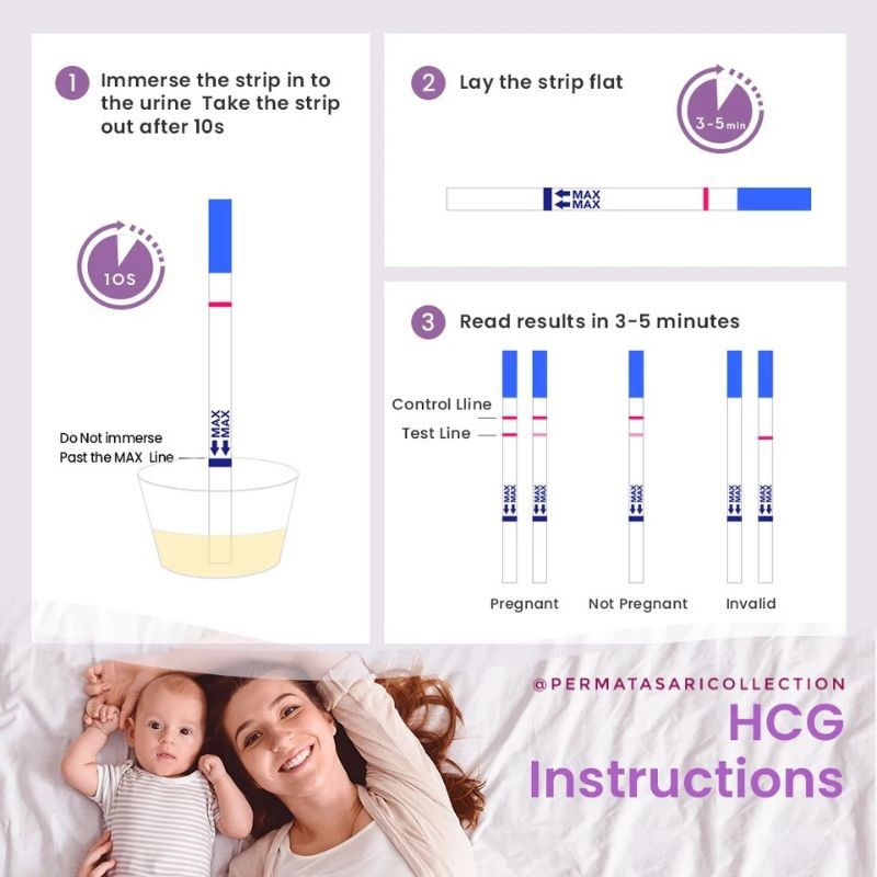 LH Ovulation Test Pack Strip Alat Tes Kesuburan Ovulasi HCG Ovutest Kehamilan Hamil Femometer