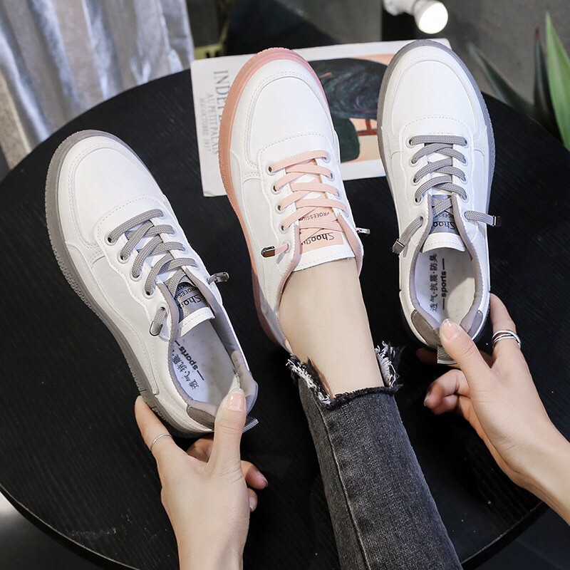 SG0442 syafniegalery HBD Leather Sneakers impor sepatu santai (NO BOX)