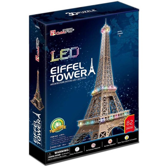 Cubicfun 3D Puzzle LED Eiffel Tower 