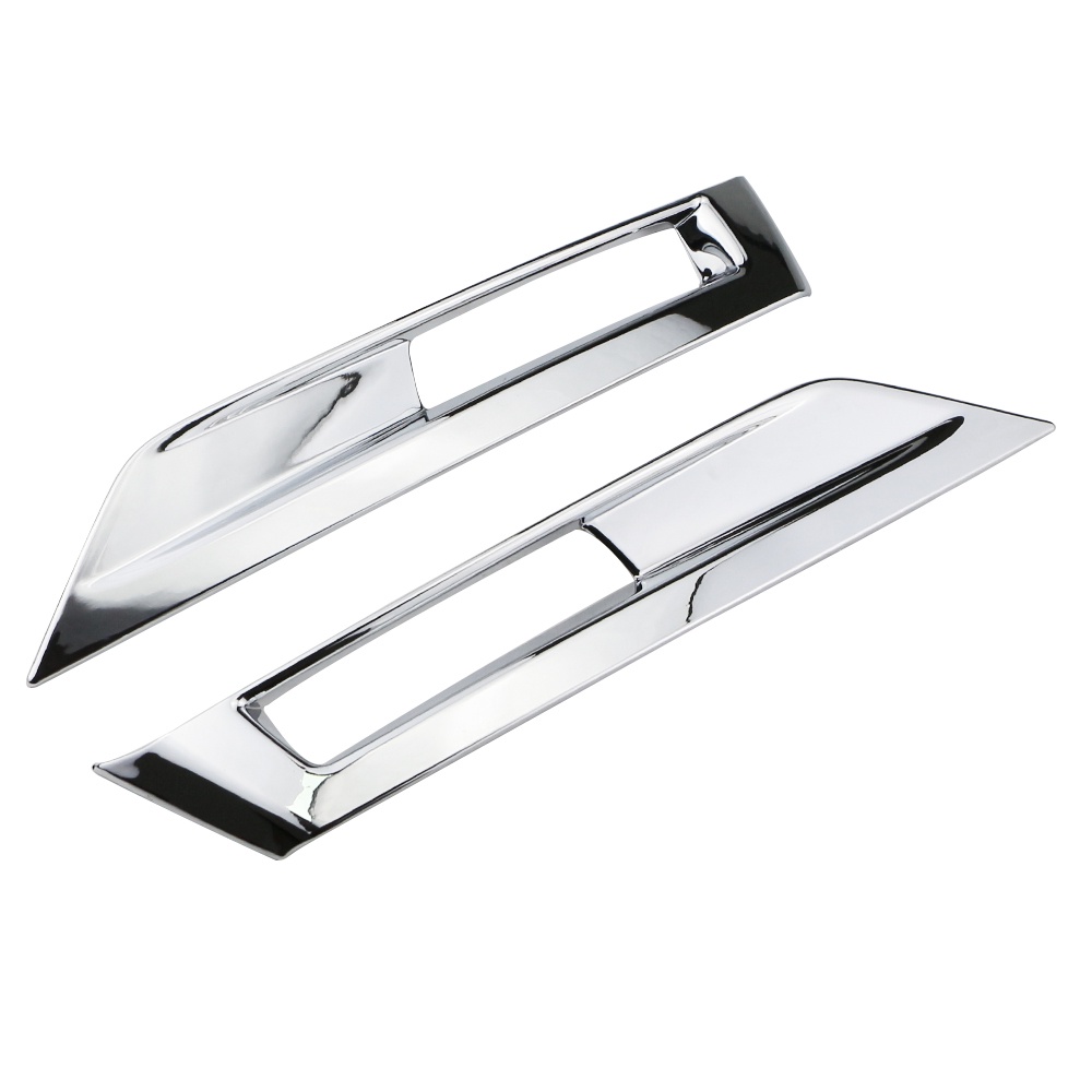 2pcs / set Stiker Frame Cover Lampu Kabut Belakang Mobil Bahan ABS Krom Untuk Nissan Kicks 2017-2021