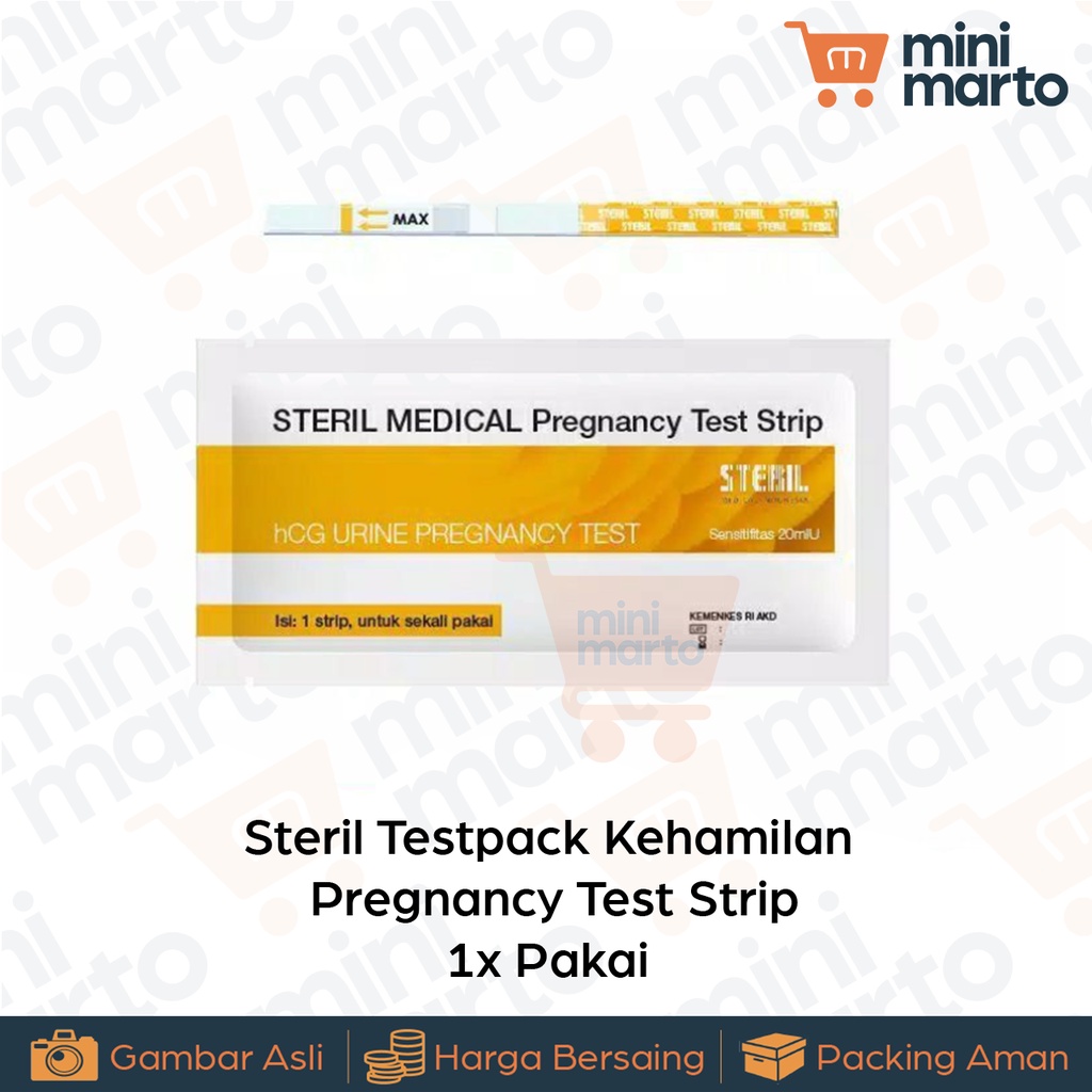 Steril Tes Pack Hamil / Tespek / Alat Tes Kehamilan Pribadi / Pregnancy Test - Minimarto