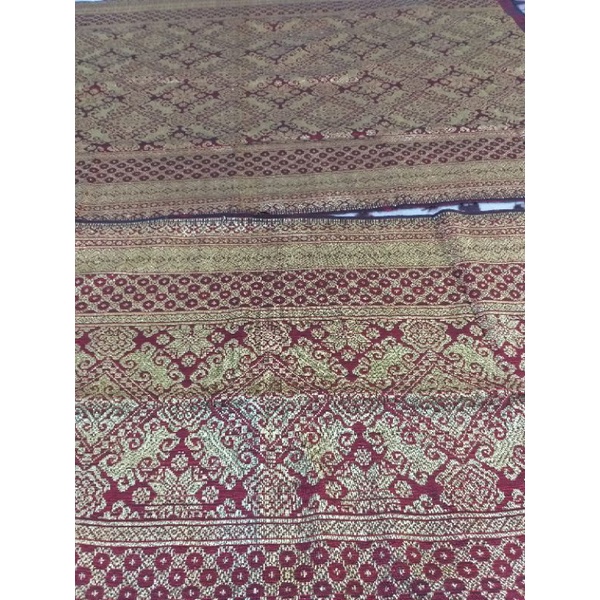 songket palembang benang emas asli