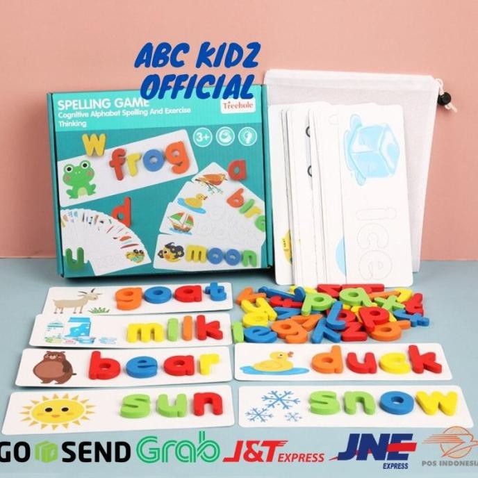 Mainan Anak Perempuan Edukasi Balita Frog Usia 3 Tahun Spelling Game Terbaru