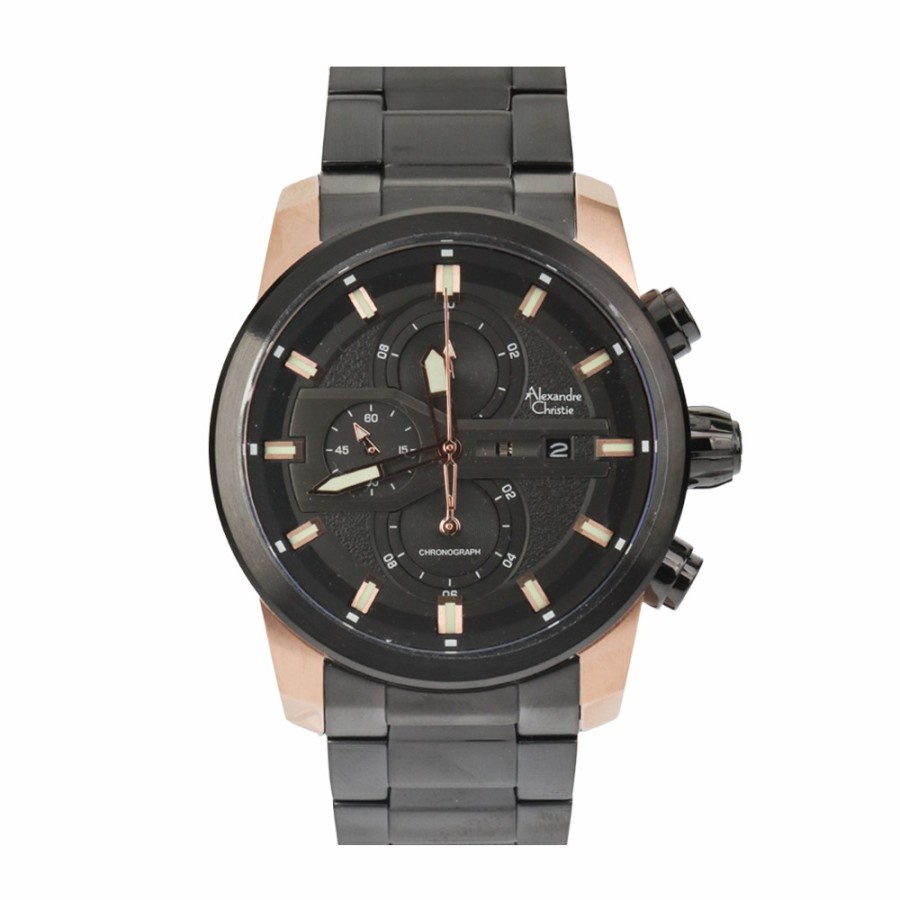 Jam Tangan Alexandre Christie AC 6659 MC Man Pria Stainless Steel Murah Original