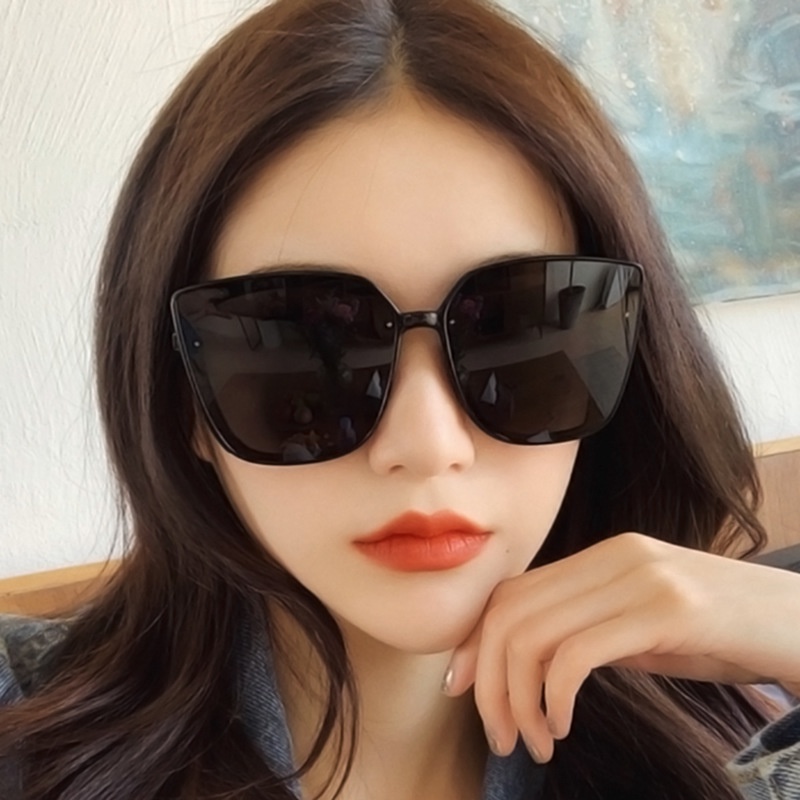 (YUZHU) Bayar di Tempat Korean Design Retro Square Kacamata Hitam Wanita/Pria Trendy Sunglasses Women/Men